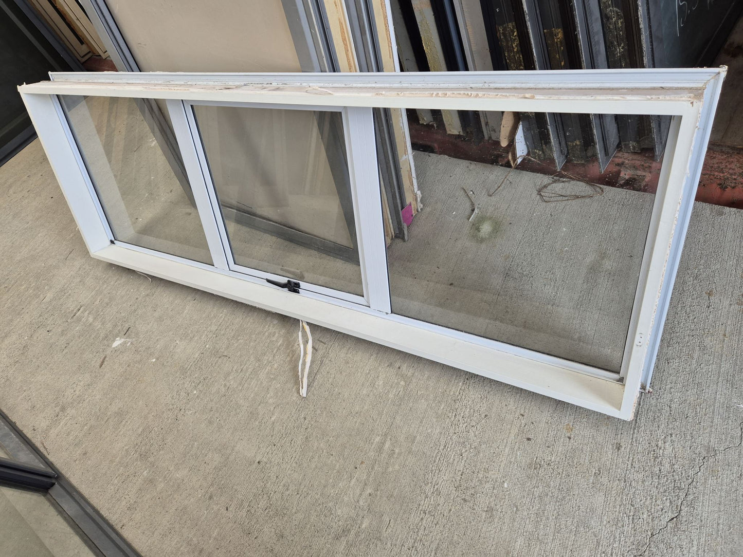 White Aluminium Window 600 H x 1800 W #2134