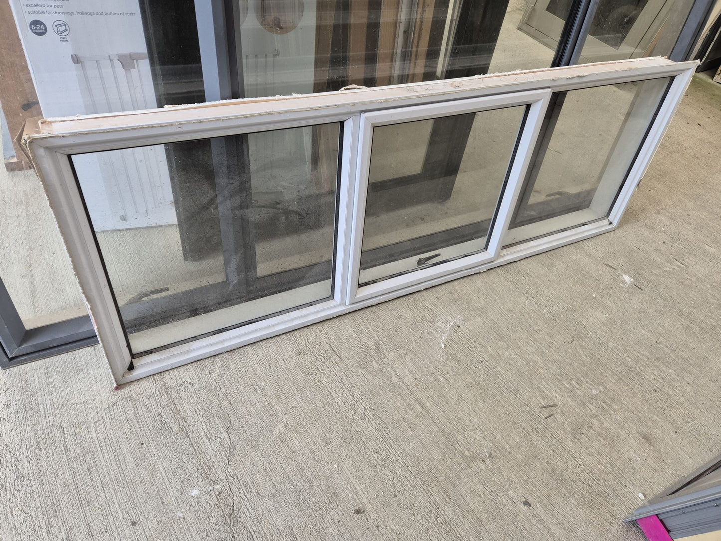 White Aluminium Window 600 H x 1800 W #2134