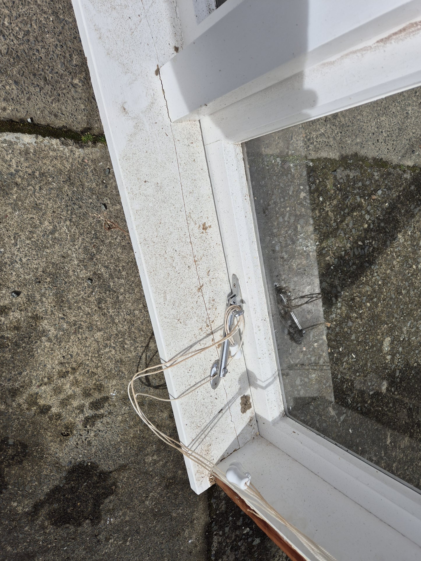 Wooden window double casement opening 1 H x 1.8W #2142