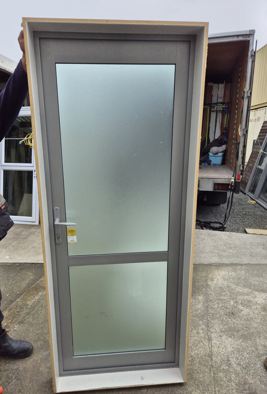 Aluminium P.A Door, opens outwards 2m H x 810 W #2150