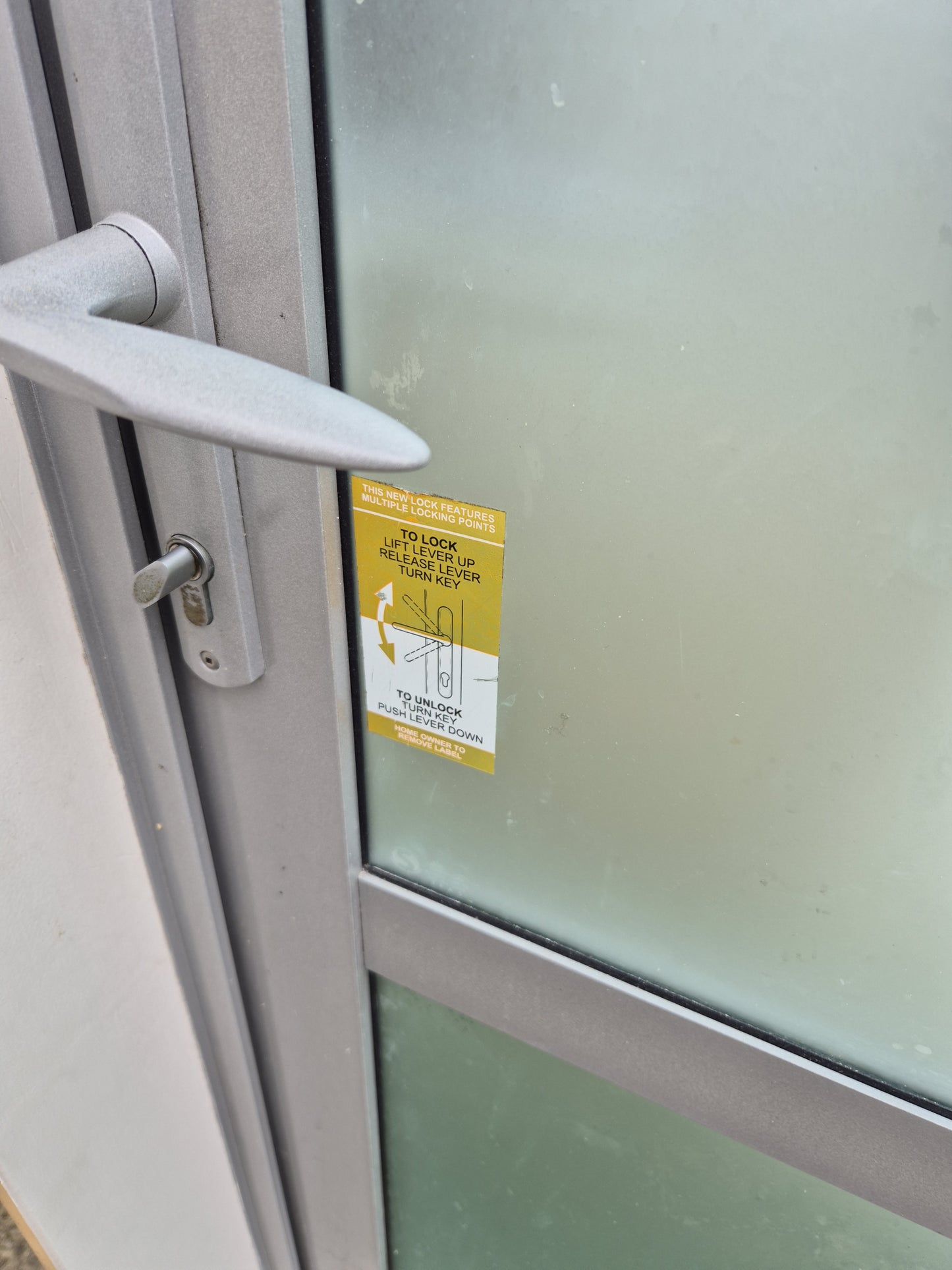 Aluminium P.A Door, opens outwards 2m H x 810 W #2150