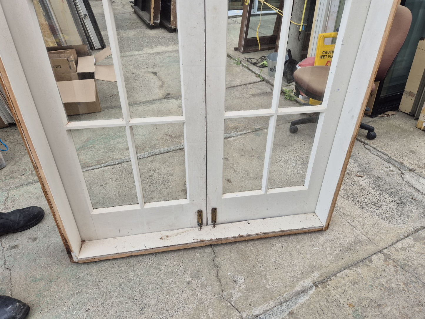 Wooden Colonial French Doors 2030 H x 1260 W #2155