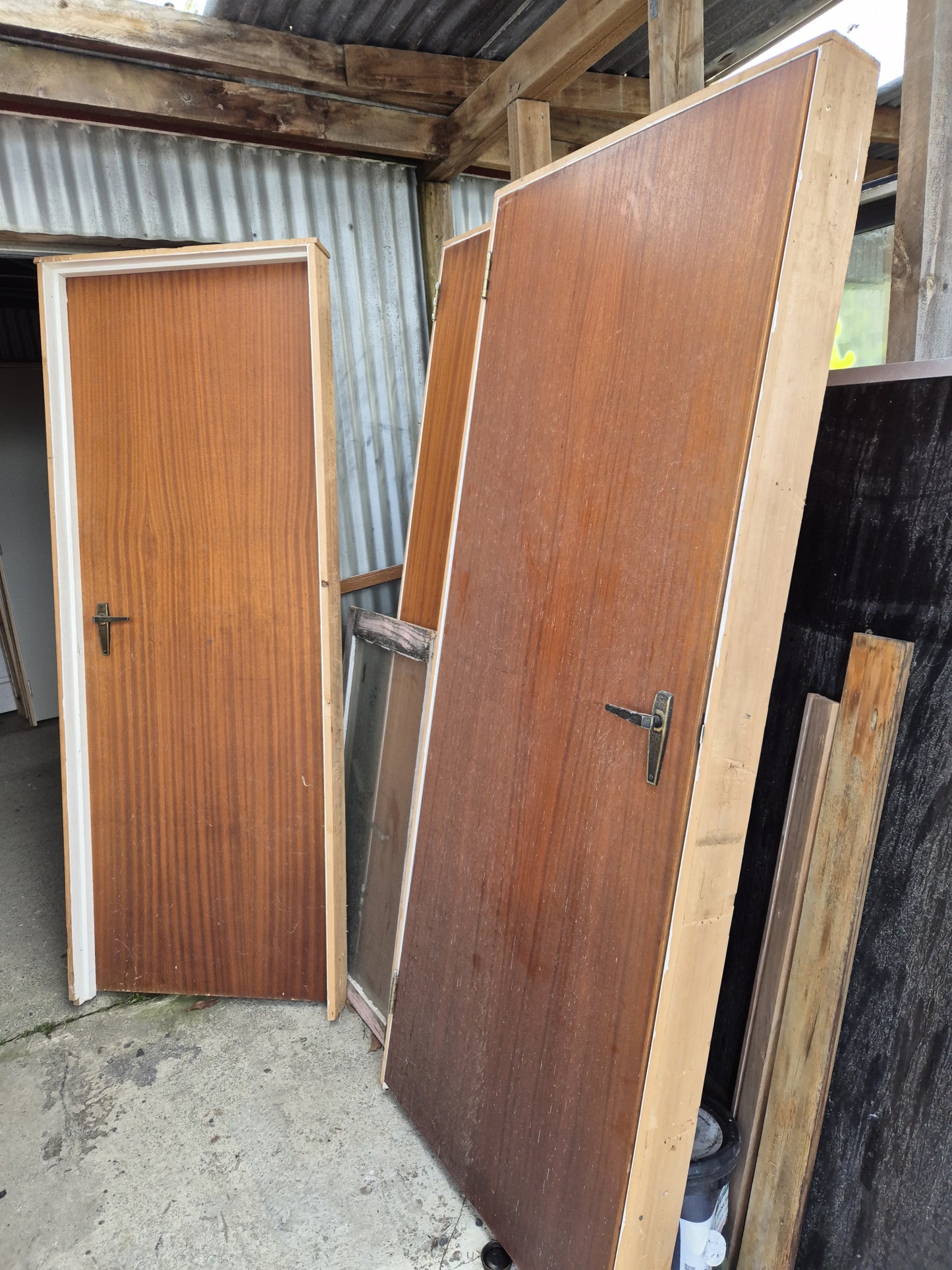 3 x Pre-hung single interior doors (in frames)
