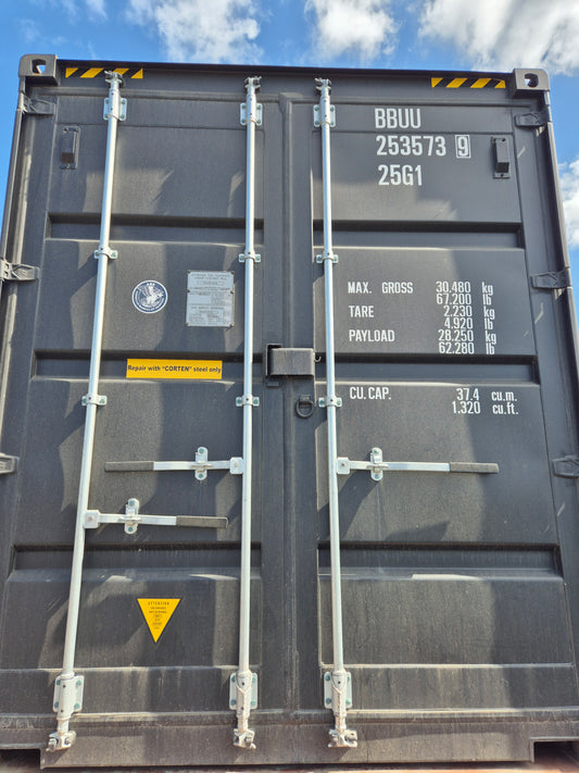 NEW/ ONE TRIP Black 20ft HIGH CUBE CONTAINER