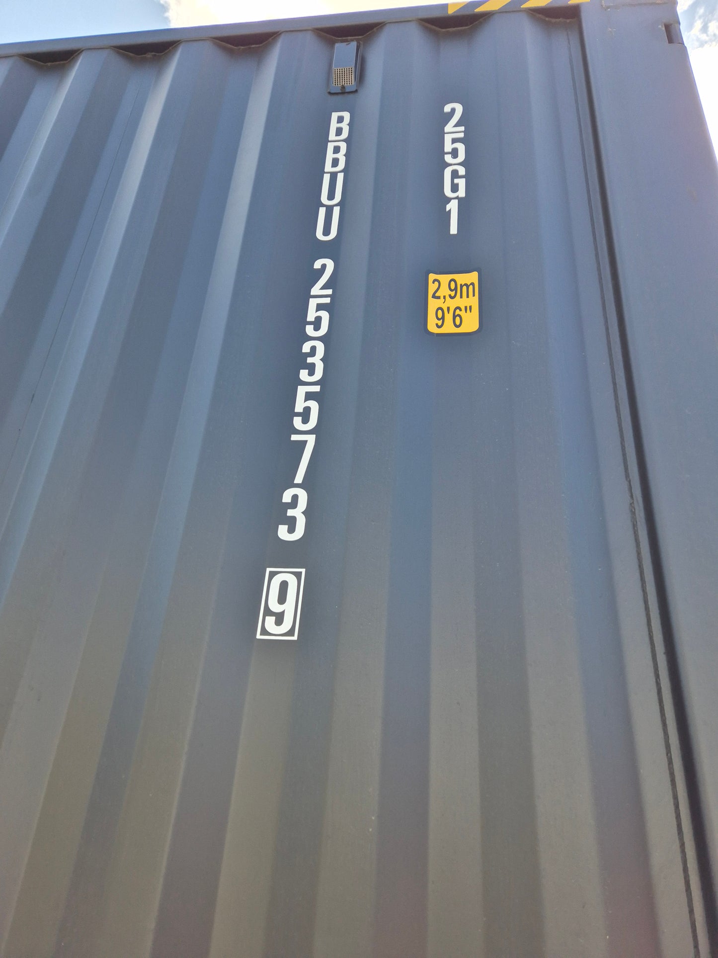 NEW/ ONE TRIP Black 20ft HIGH CUBE CONTAINER