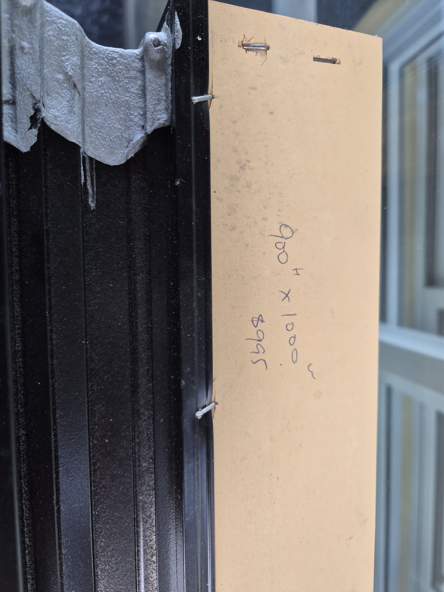 BRAND NEW BLACK DOUBLE GLAZED WINDOW 900 H x 1000 W #2157