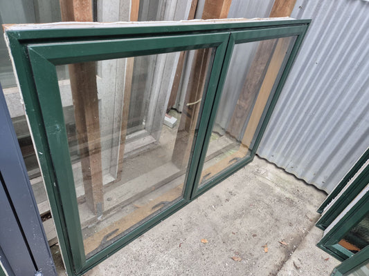 Permanent Green Window double opening 1 H x 1.4 W #2169a