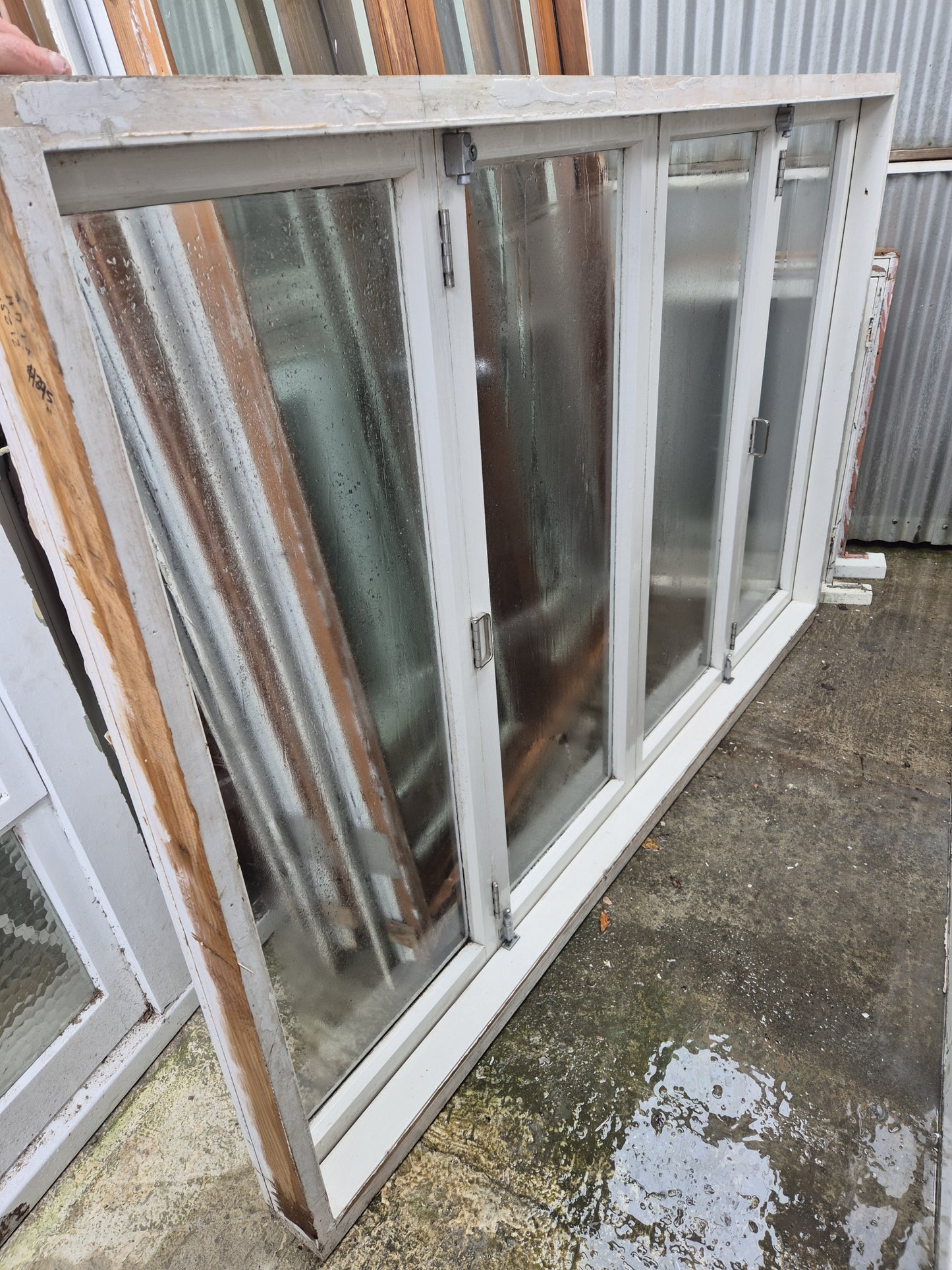 Wooden Bifolding window 1.4 H x 2.125 W #2175 (2 available)
