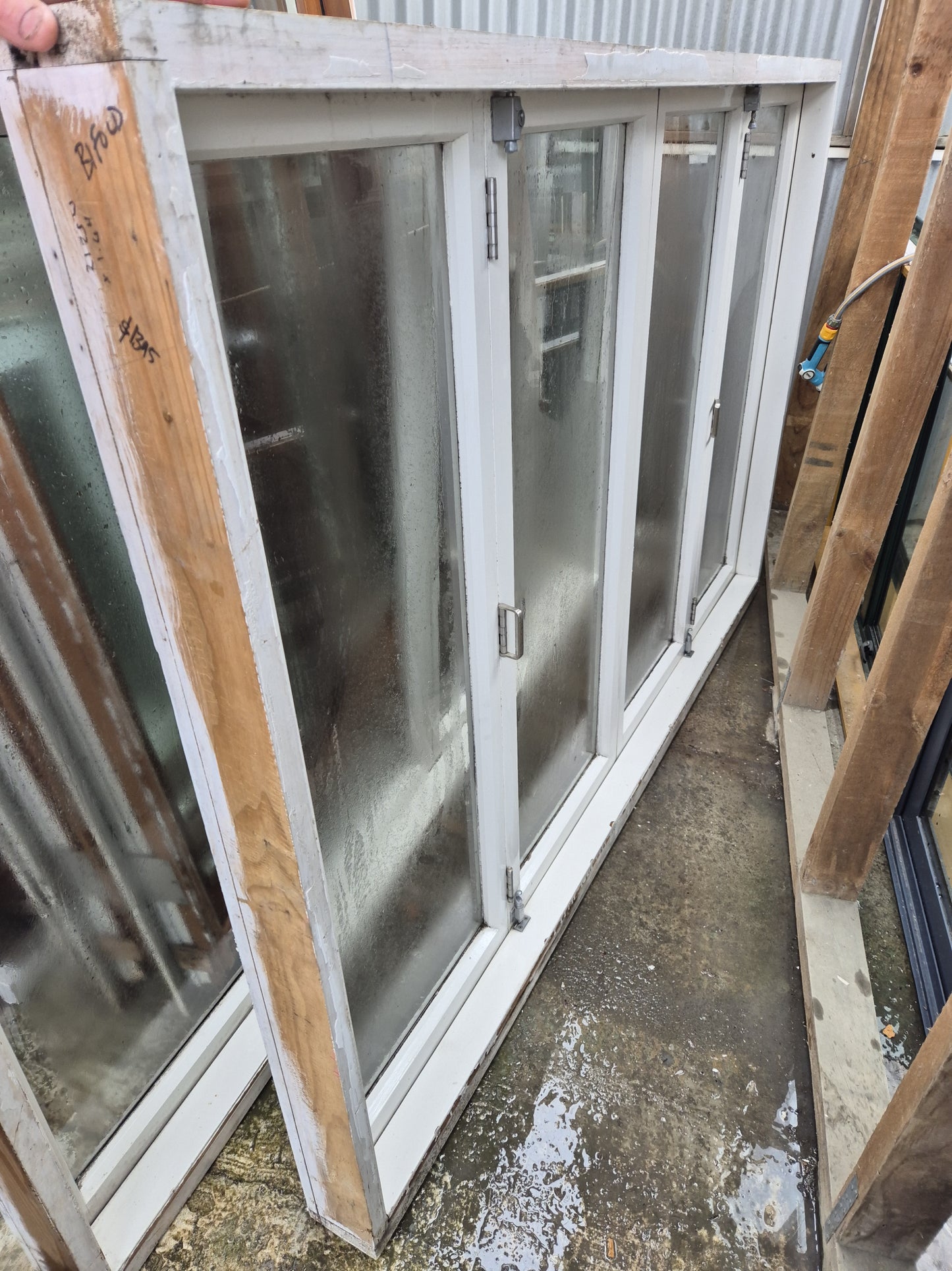 Wooden Bifolding window 1.4 H x 2.125 W #2175 (2 available)
