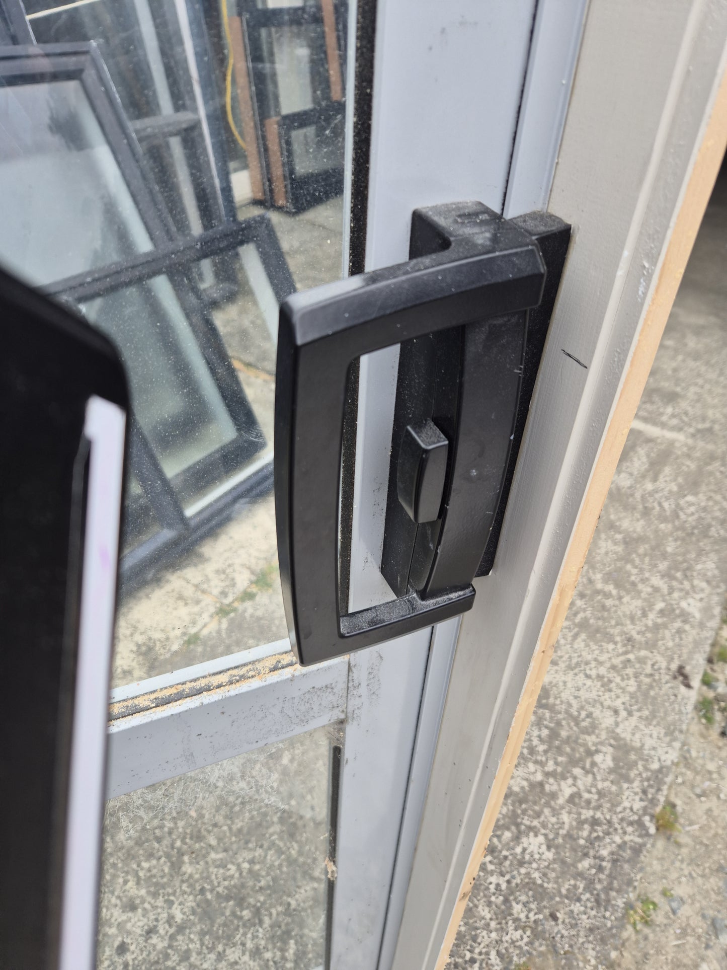 Grey Stacker Slider with Opening Window 2045 H x 2530 W #2186