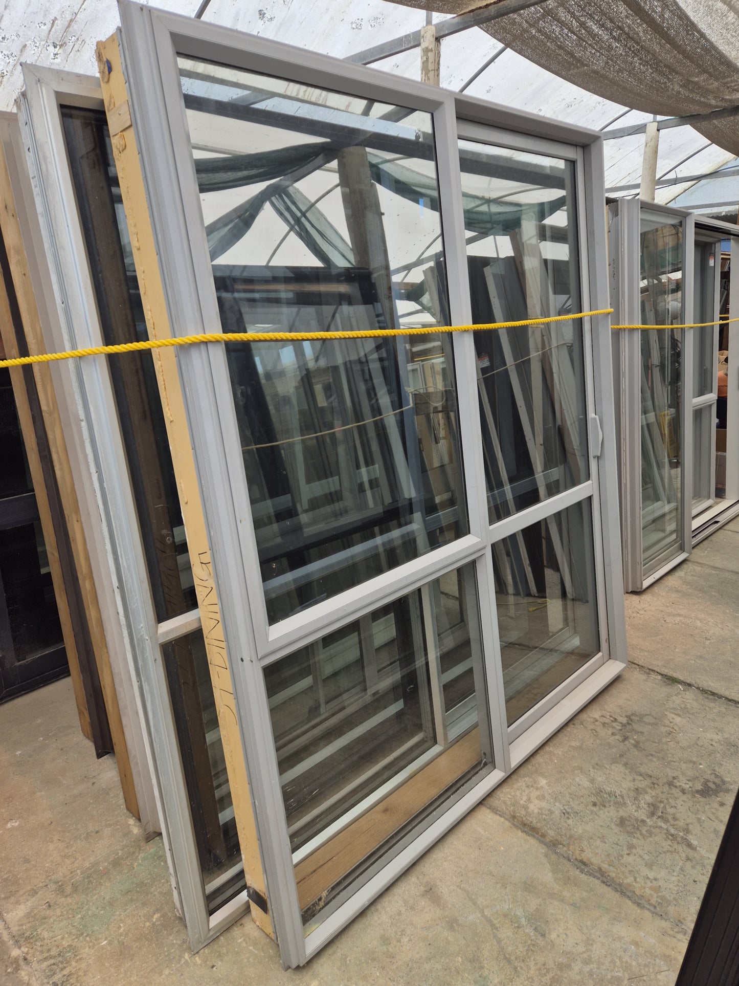 Modern Ranchslider with opening window 2.1 H x 1.79 W #2193
