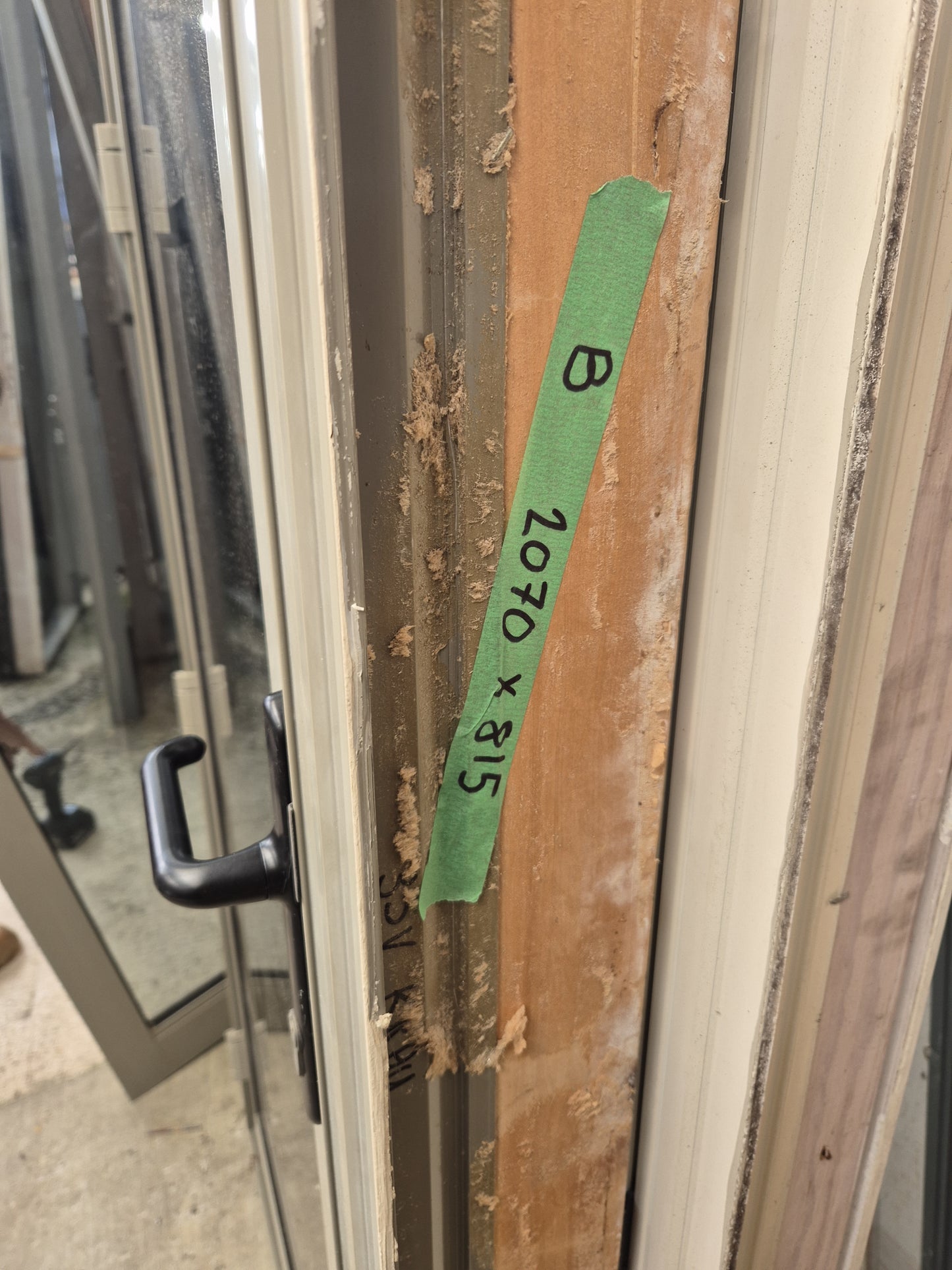 Lichen Double Glazed Aluminium door 2070 H x 815 W #2194