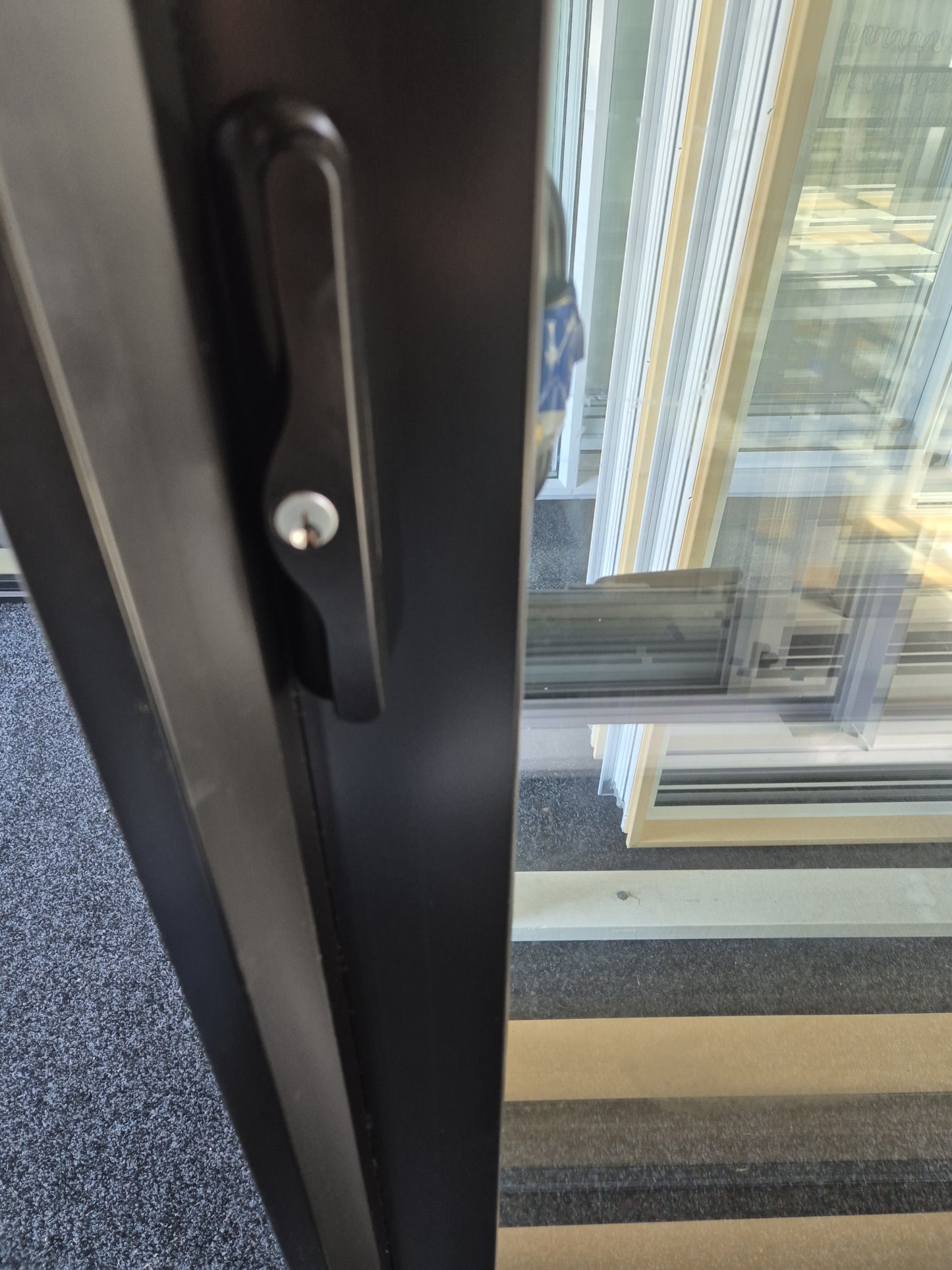 NEW Black Double Glazed Ranchslider 2 H x 2.4 W High wind Zone #2199