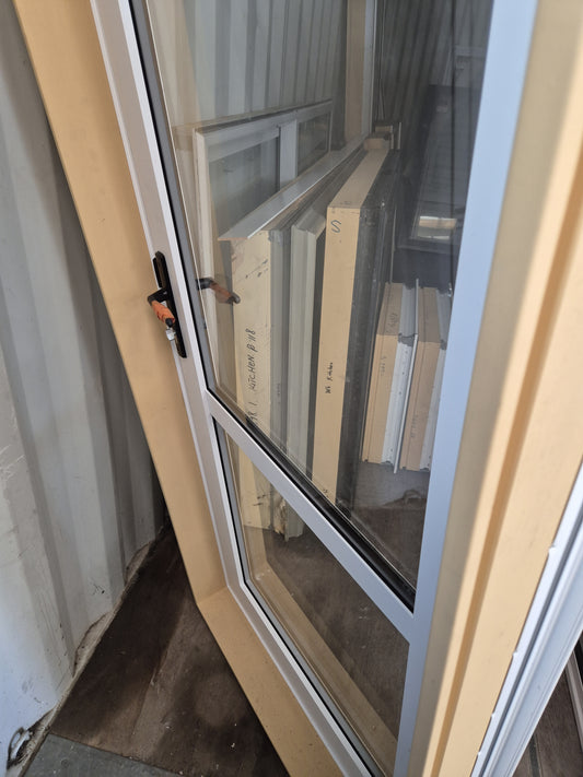 NEW, White Double Glazed Door 2m H x 860 W Opens inwards