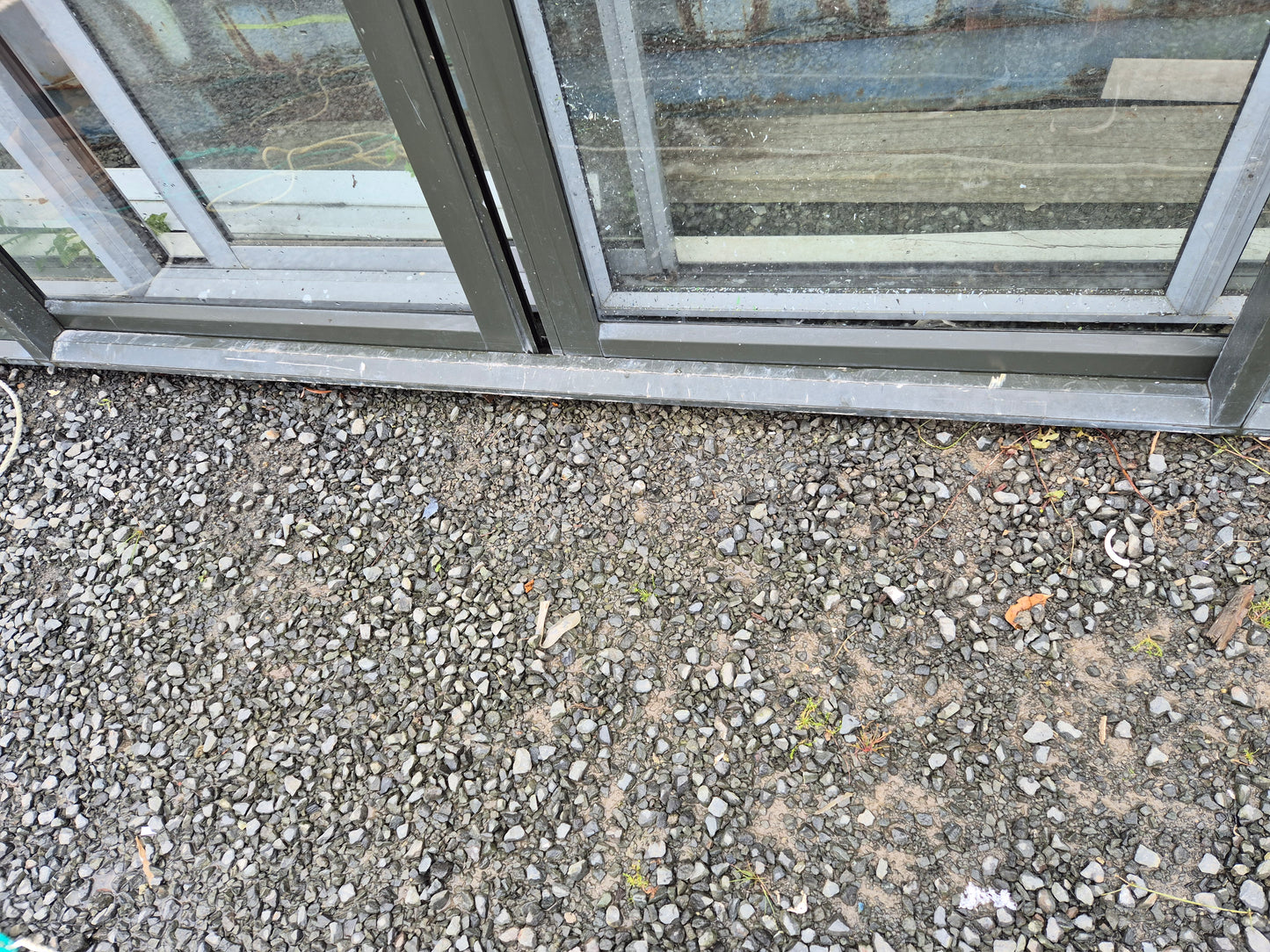 Karaka Green Bi- parting Sliding door Average Cond #2042