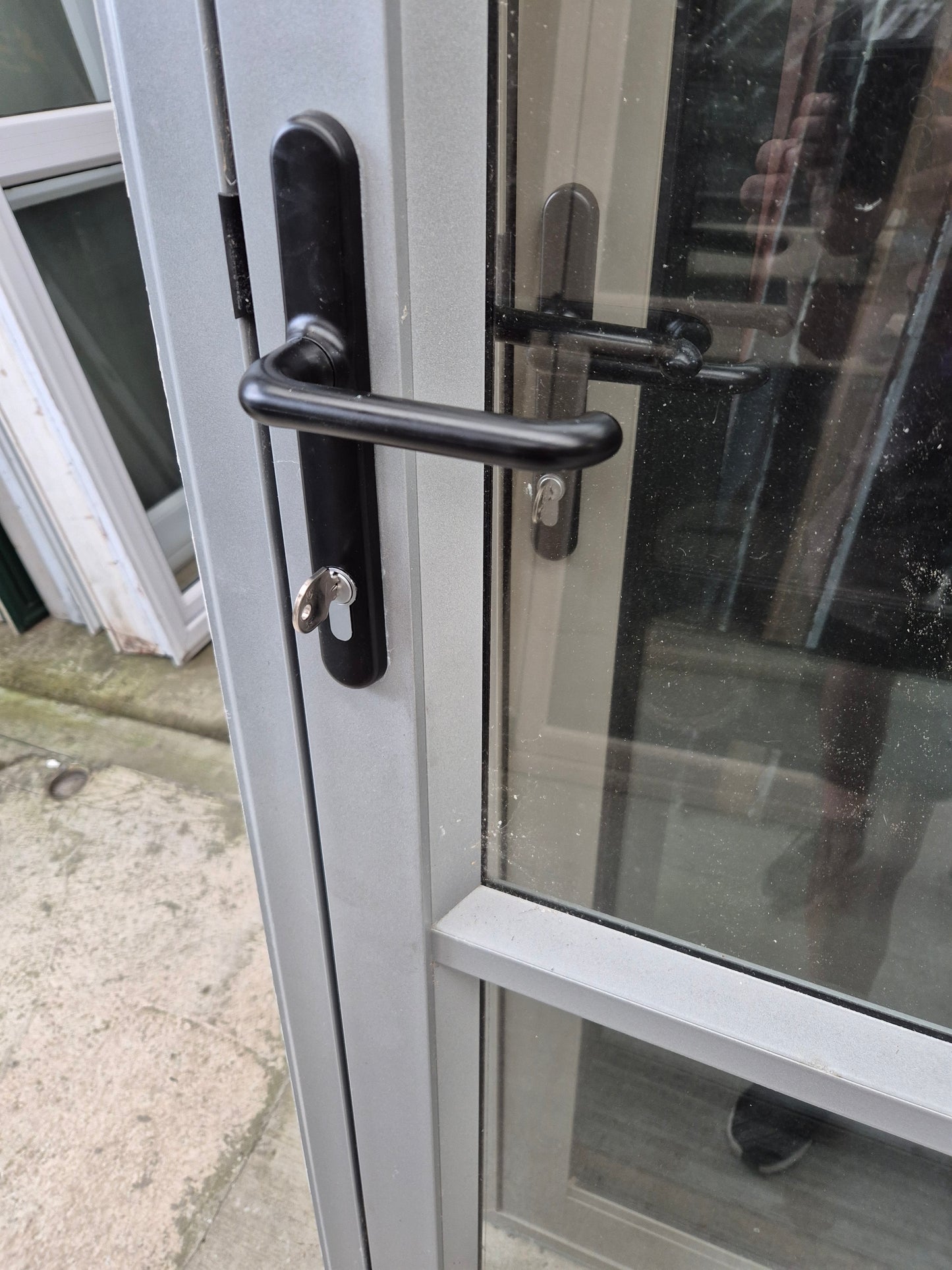 Silver Pearl Exterior Single Door opens out 1960 H x 890 W #2112