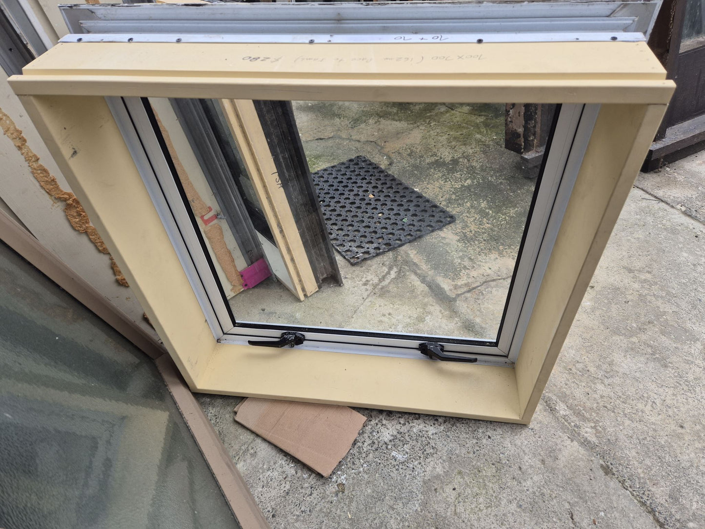 White Aluminium Window 700 x 700 #2056