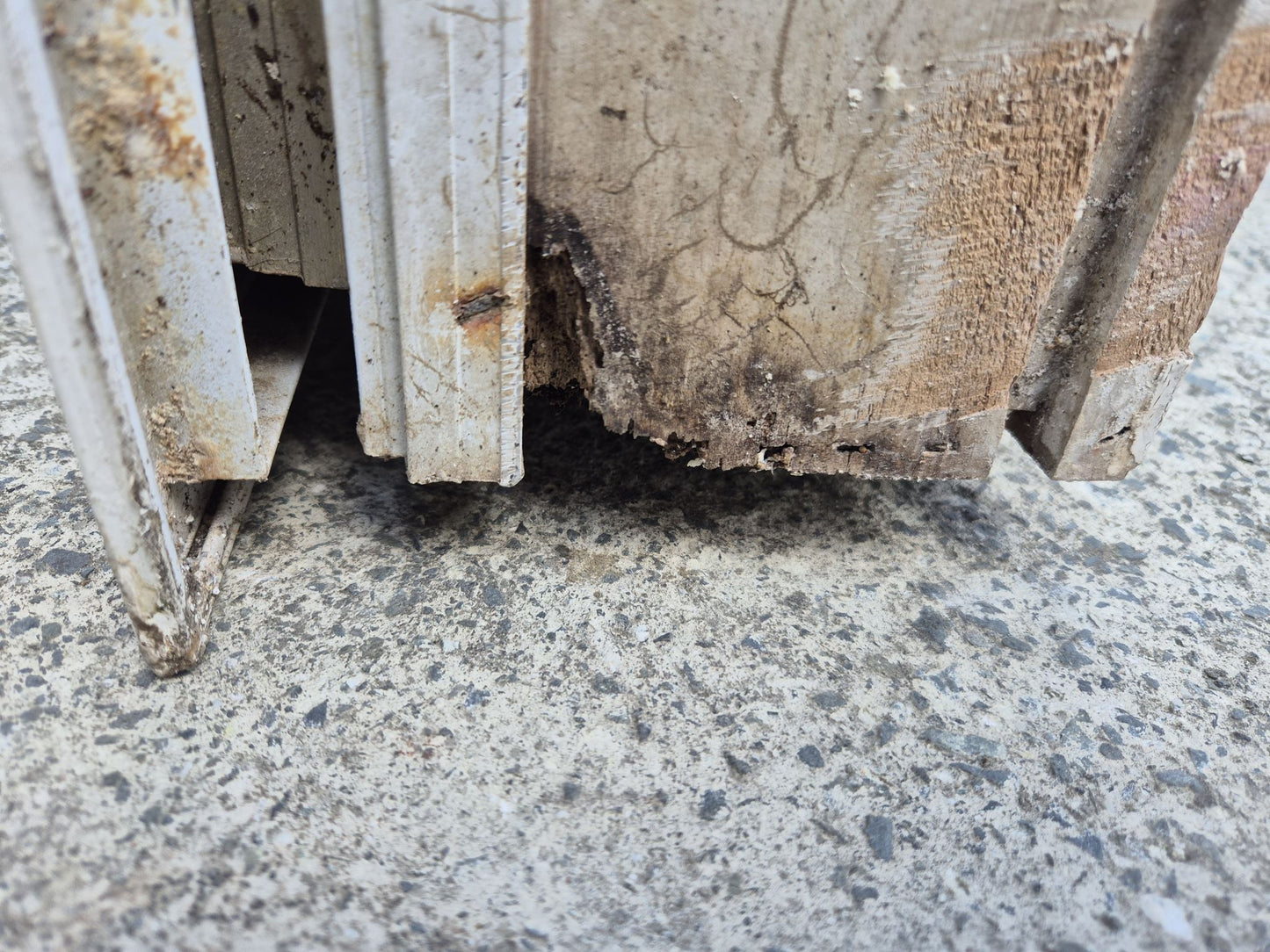 White Aluminium SG French doors 2m H x 2.1 W #2085