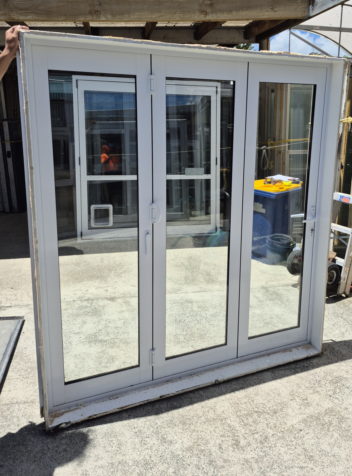 Double Glazed Bifold door with outside access handle 2m H x 1810W #2255