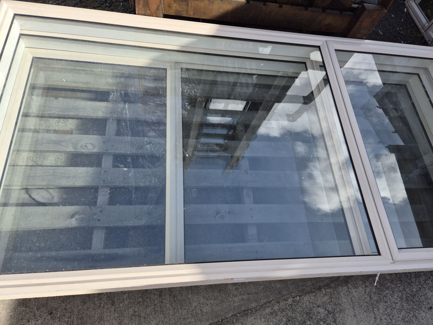 1.2 H x 2.4 W Aluminium Window (4 available & matching Stacker doors) #2258