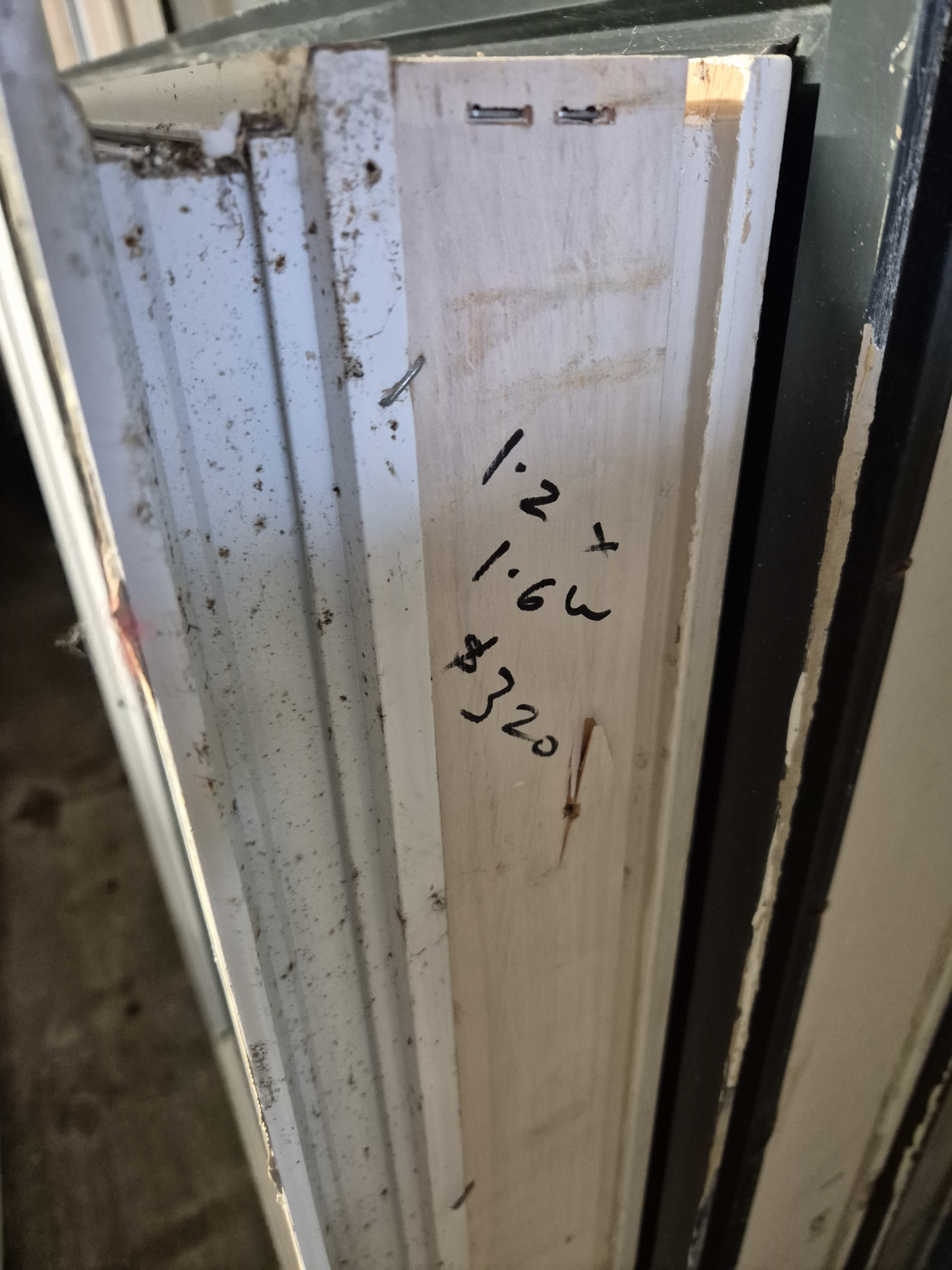 White aluminium Window 1.2 H x 1.6 W #2262