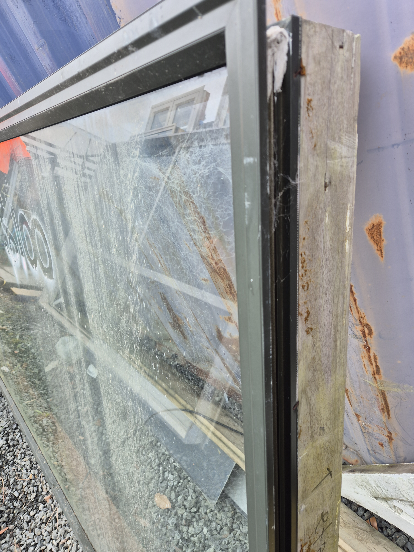 Large Picture window extra thick glass 1260 H x 3010 W #2265