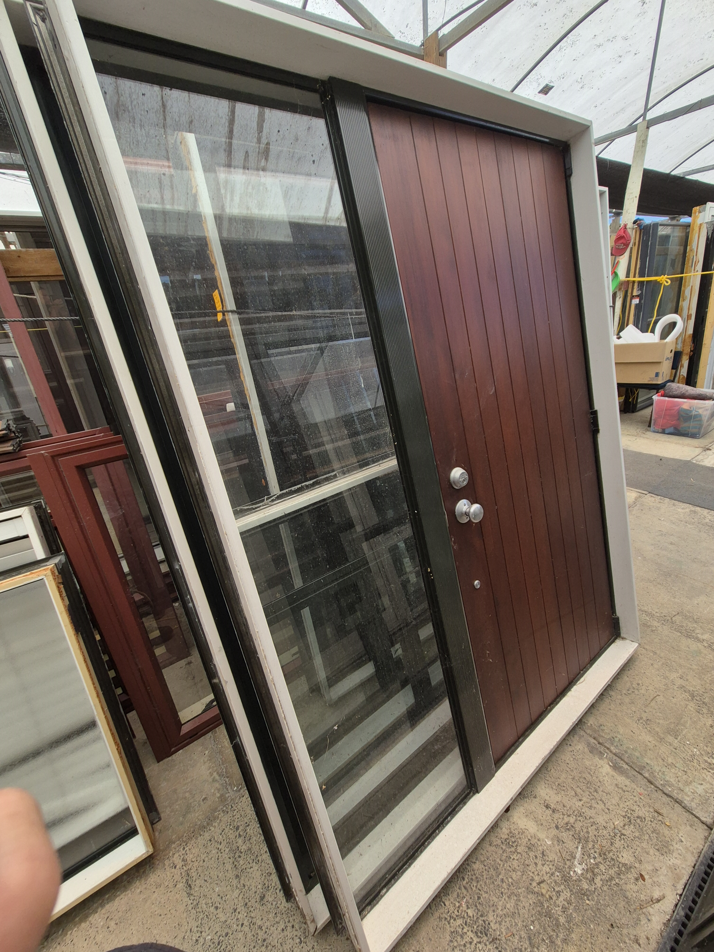 Entrance Door with sidelight #2272(b) see matching joinery
