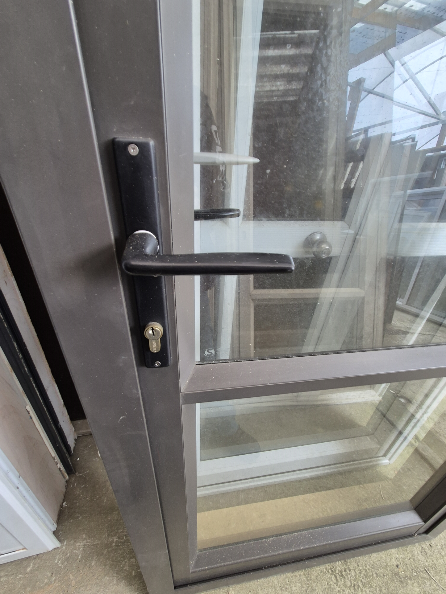 Ironsand Aluminium Exterior door 2m H x 890 W #2352