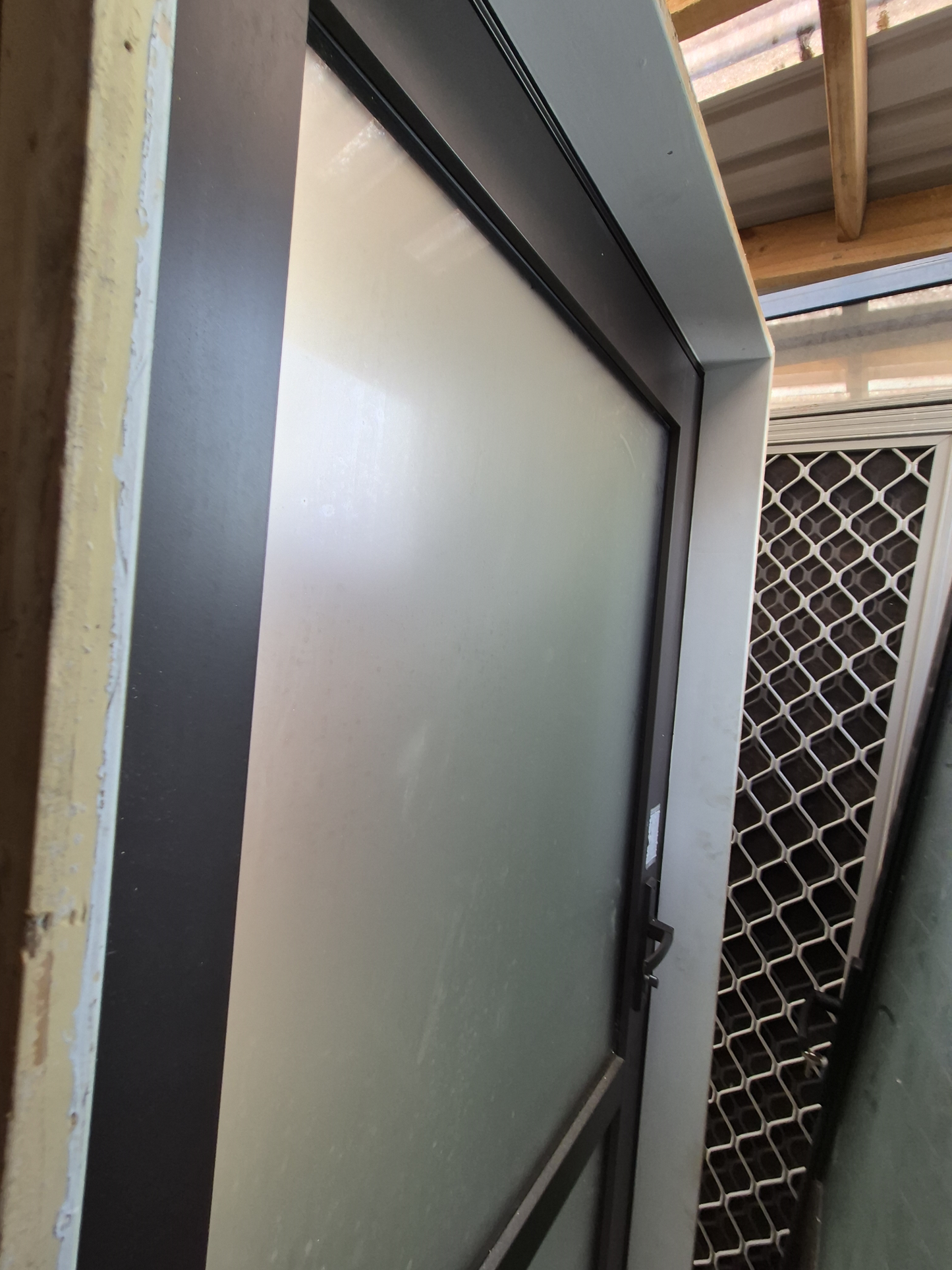 Near New Double Glazed Aluminium Door 2m H x 930 W #2355