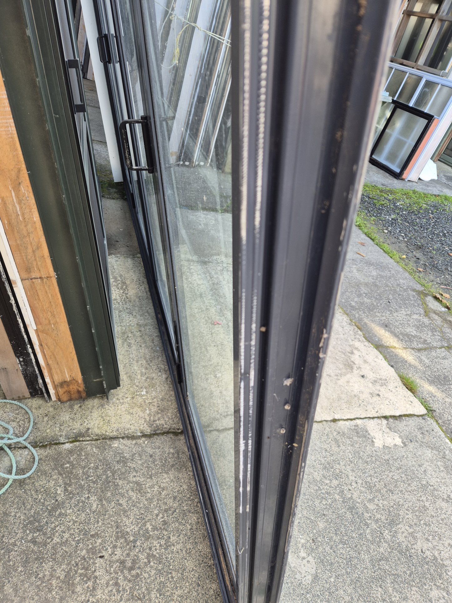Denim Blue Bifolding Doors 2 H x 3.1 W #2367