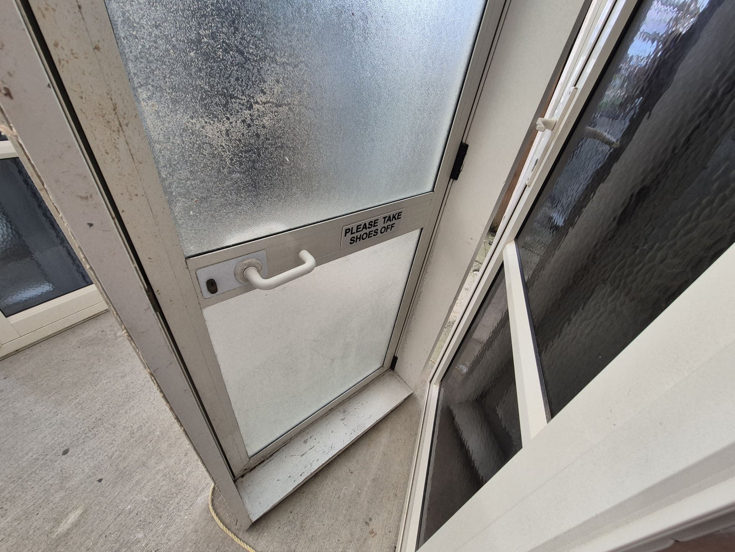 Cream Door opens inwards 2m H x 800 W #2094