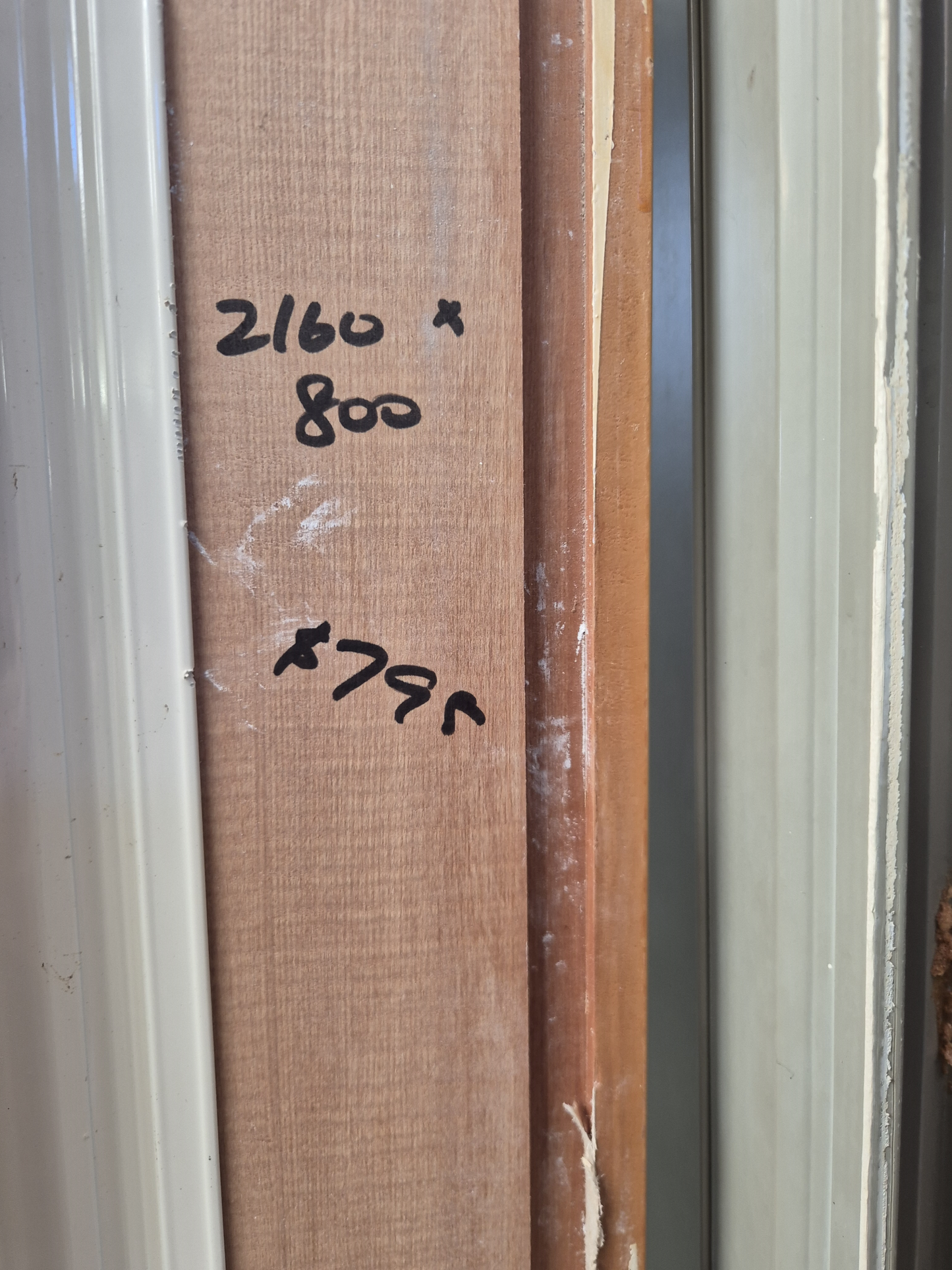 Cream Door 2160 H x 800 W #2096