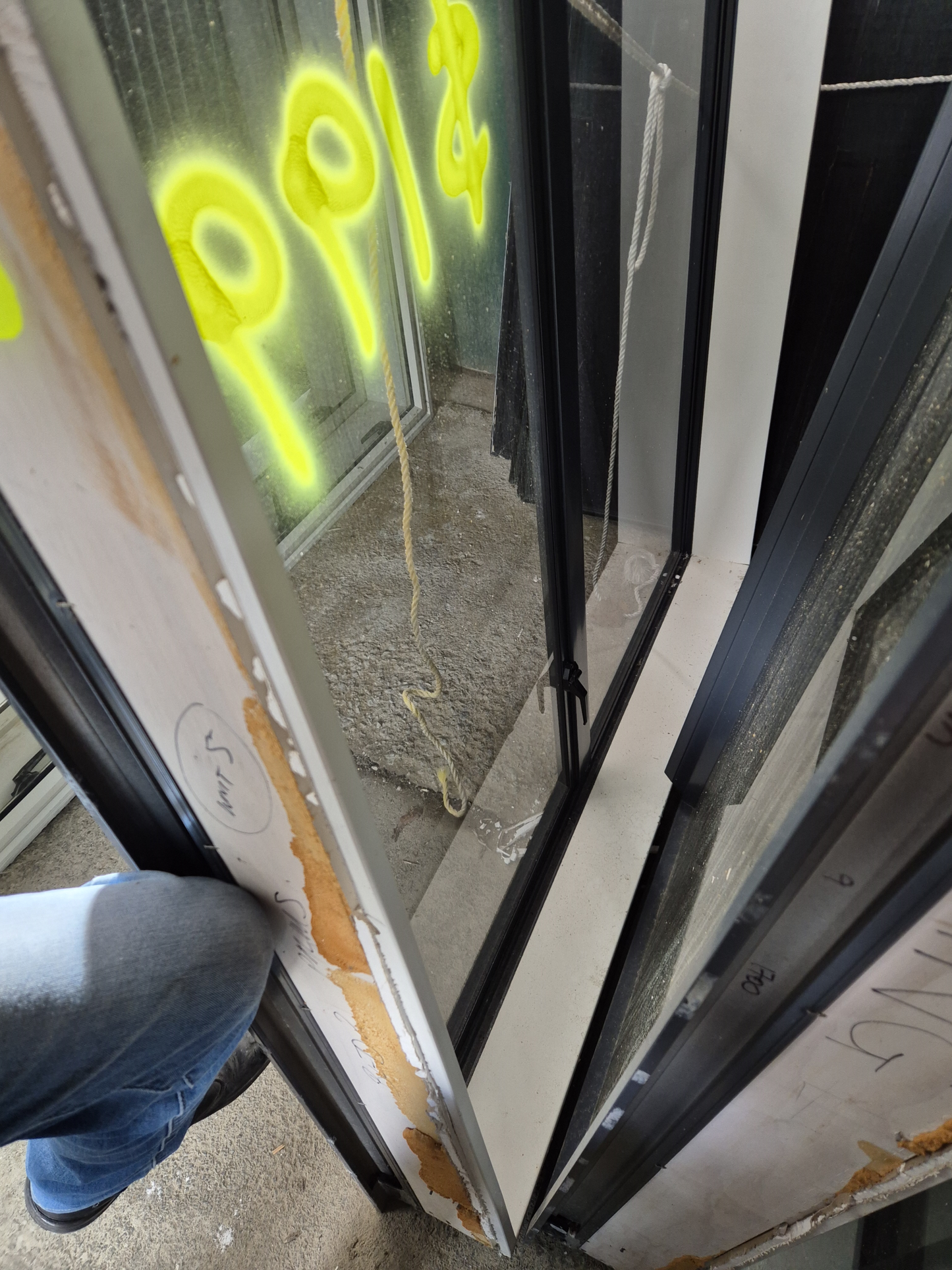 Grey Friars Aluminium Window in v.gd cond 1.5 H x 1.4 W #2418