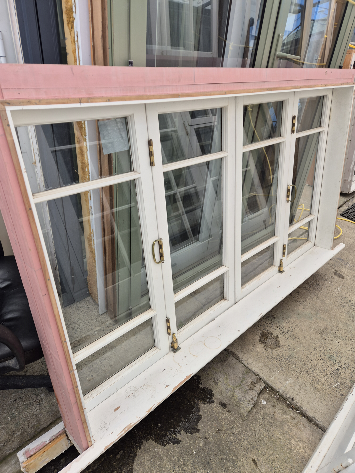 Wooden Bifolding Window 1100 H x 1750 W #2422