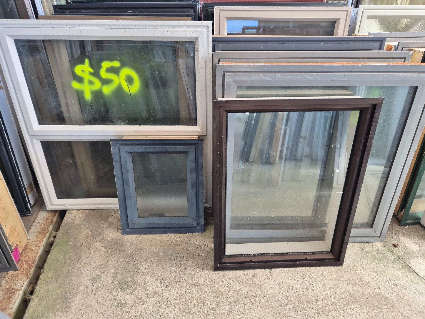 SINGLE GLAZED ALUMINIUM WINDOWS priced to Clear from $50 each GET in EARLY