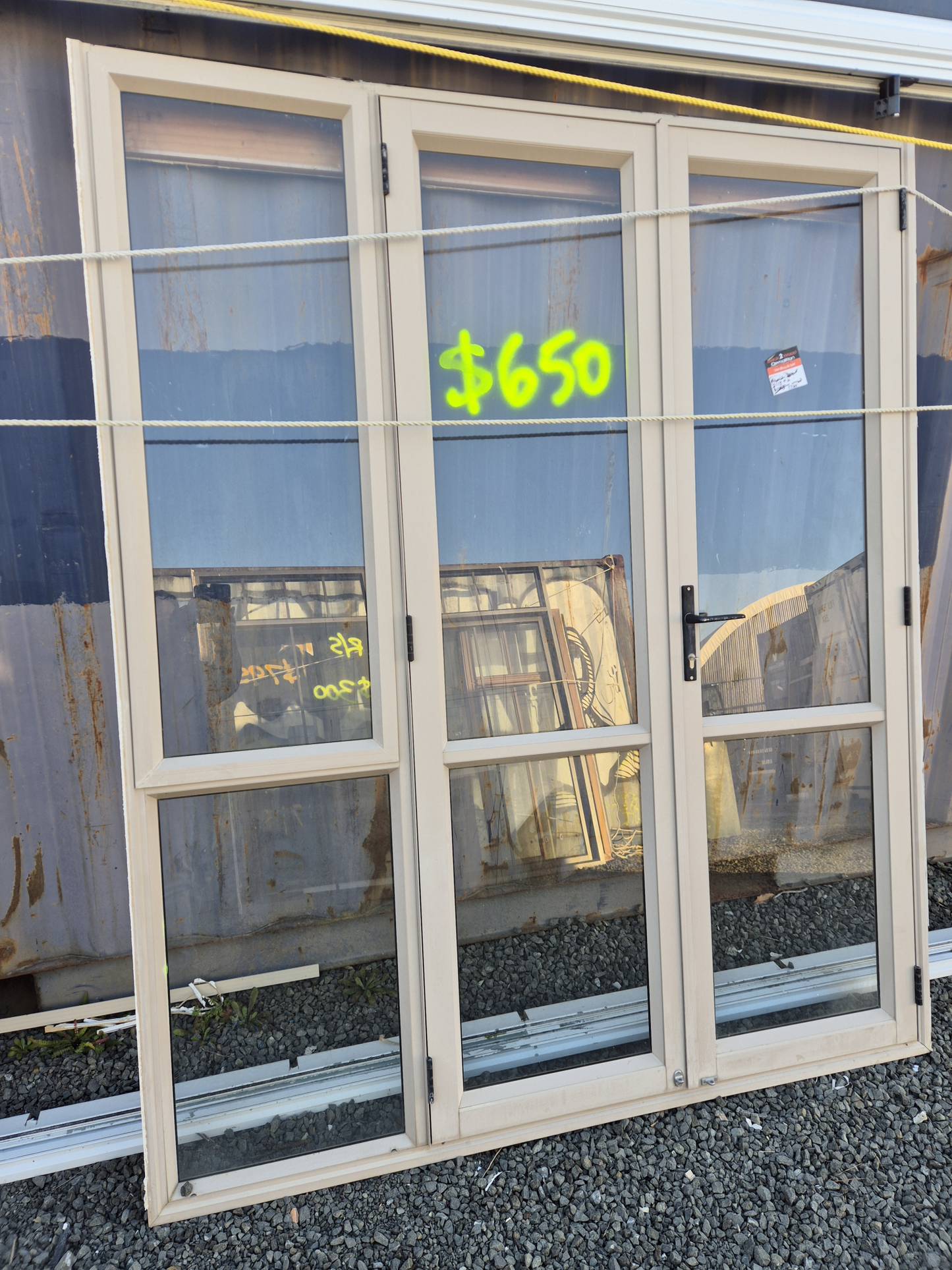 Aluminium French Doors 2115 H x 1720 W # 2444