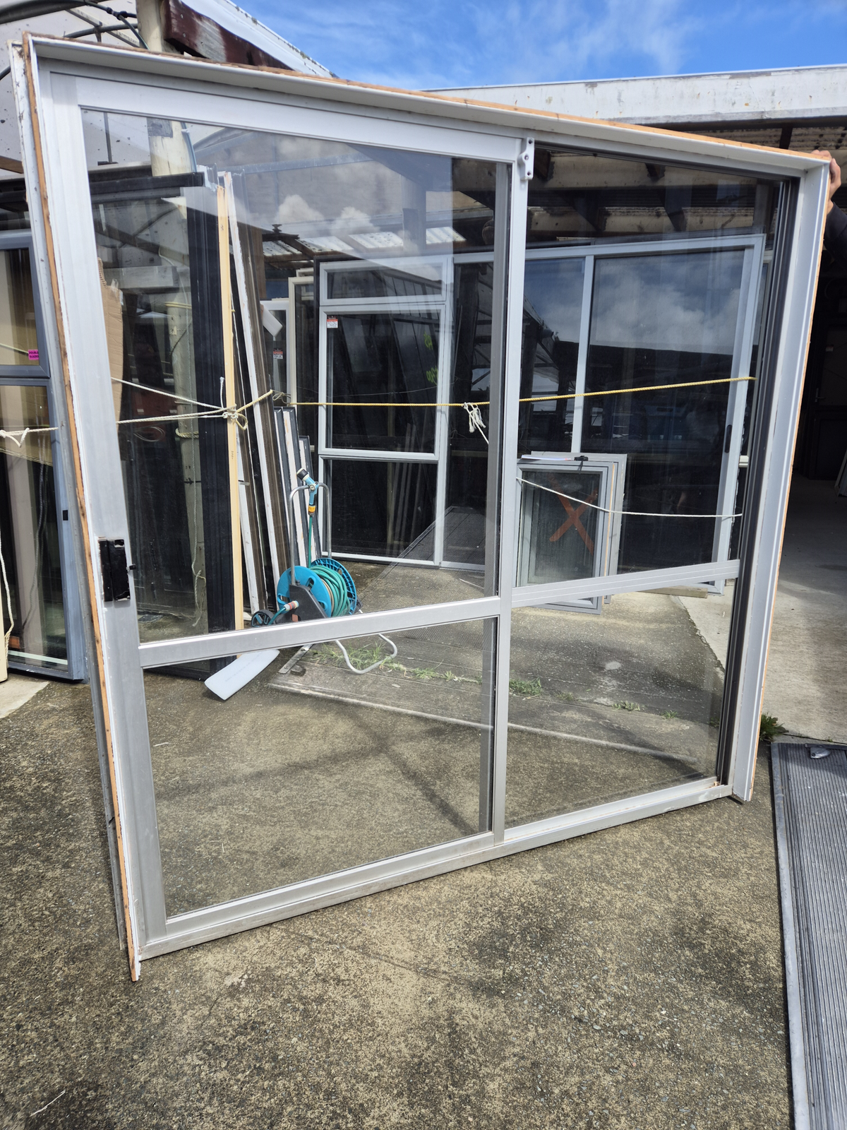 Silver Ranchslider slides well 2m x 2 #2508