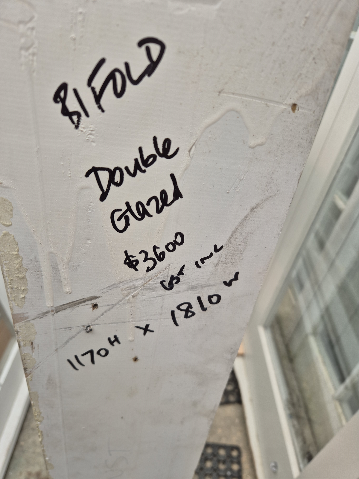 Near New Cedar Bifolding window DOUBLE GLAZED 1170 H x 1810 W #2507