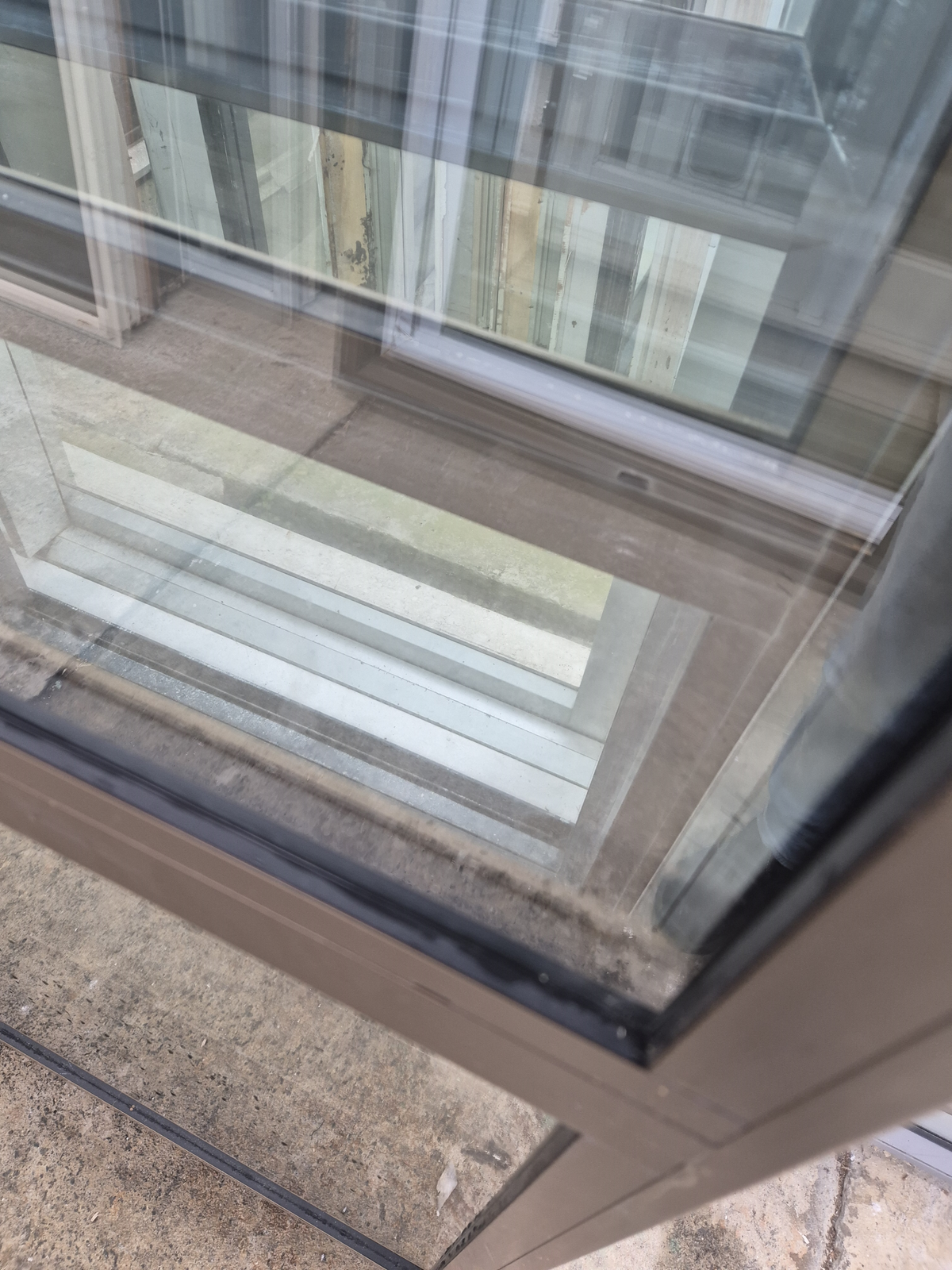 Mid Bronze Double Glazed Ranchslider 2 H x 1.8 W #2514 (2 available)