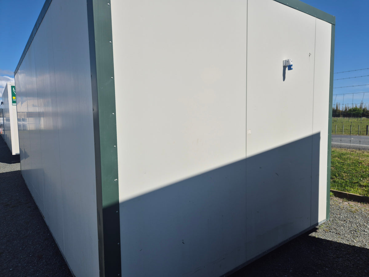 6m x 3 PORTACOM solid construction, wired with RCD & lead