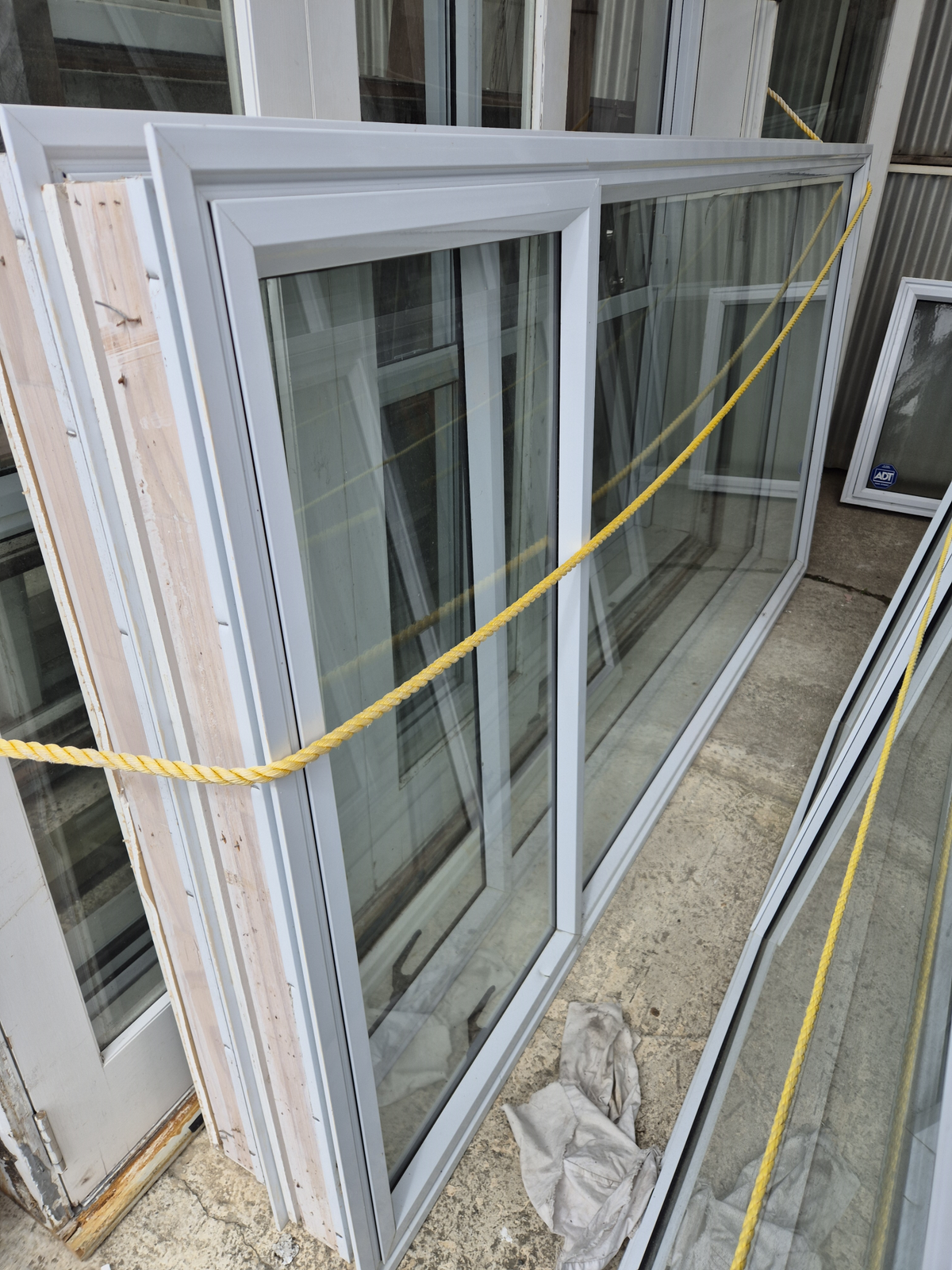 White Aluminium Window 1200 H x 2400 W #2327