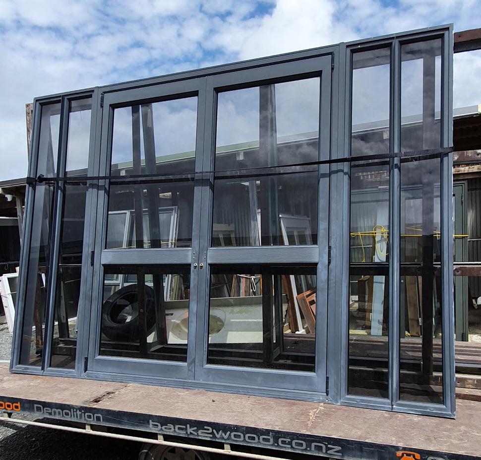 Grey Friars French Door with Fixed Sidelights 2000 H x 2840 W #FDQ6