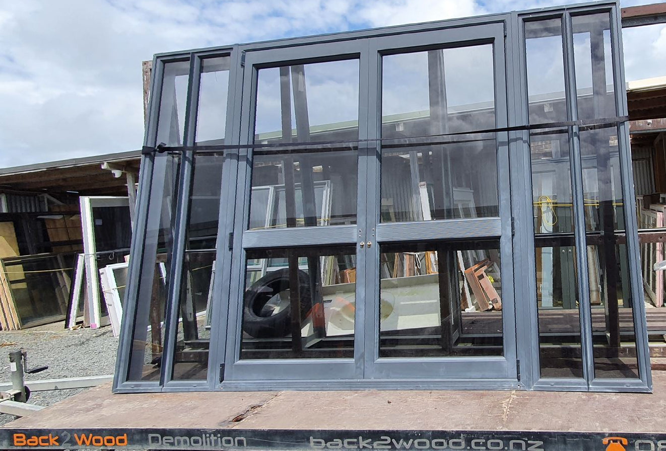 Grey Friars French Door with Fixed Sidelights 2000 H x 2840 W #FDQ6