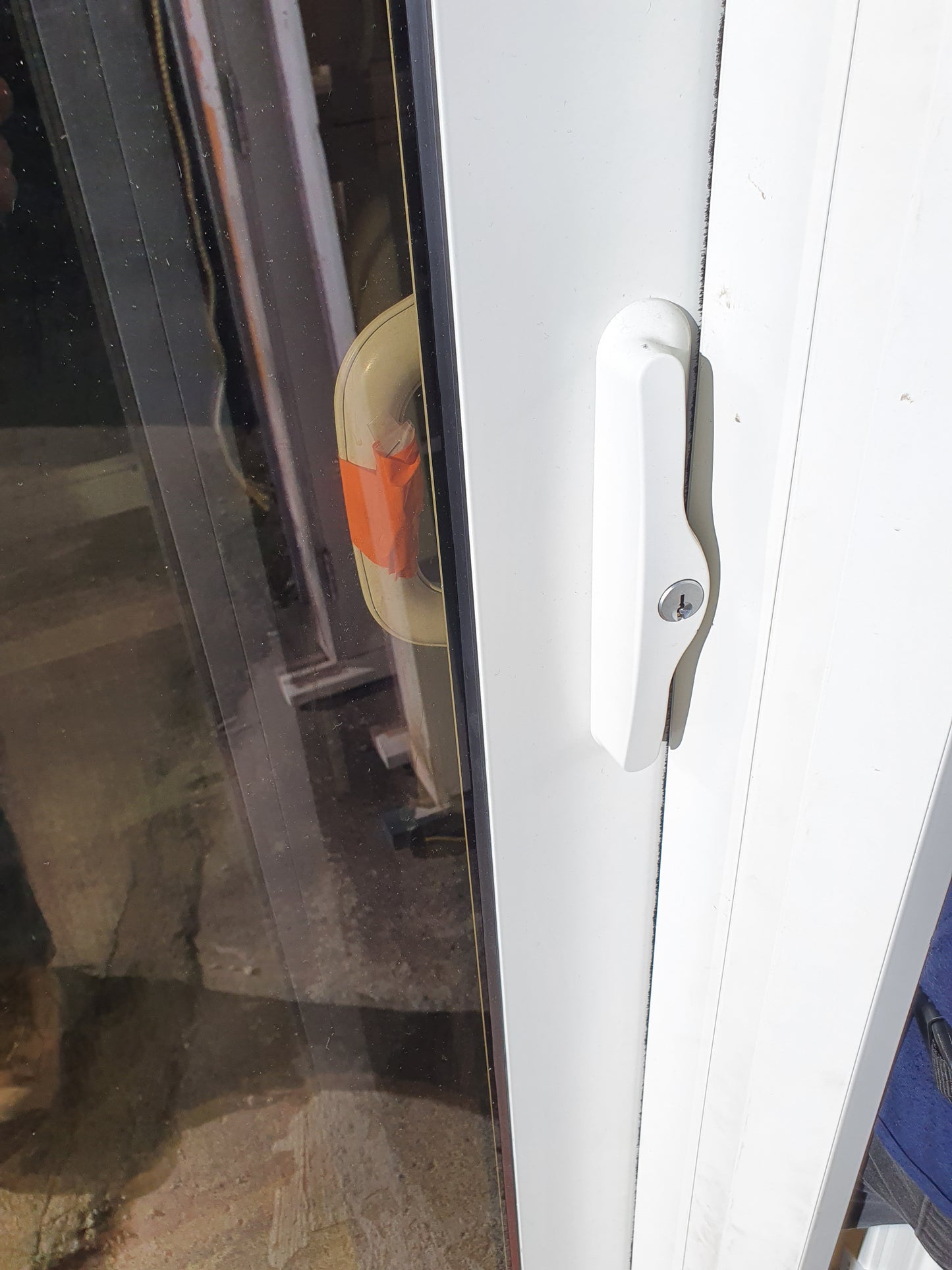 NEW Double Glazed Off White Stacker Slider 1870 H x 2415 W #DG018 ( 2 available)
