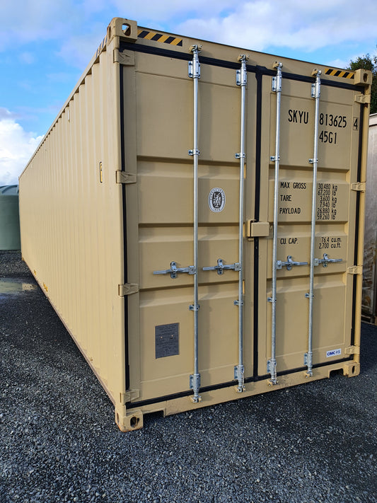NEW One Trip High Cube 40ft Beige Shipping Container