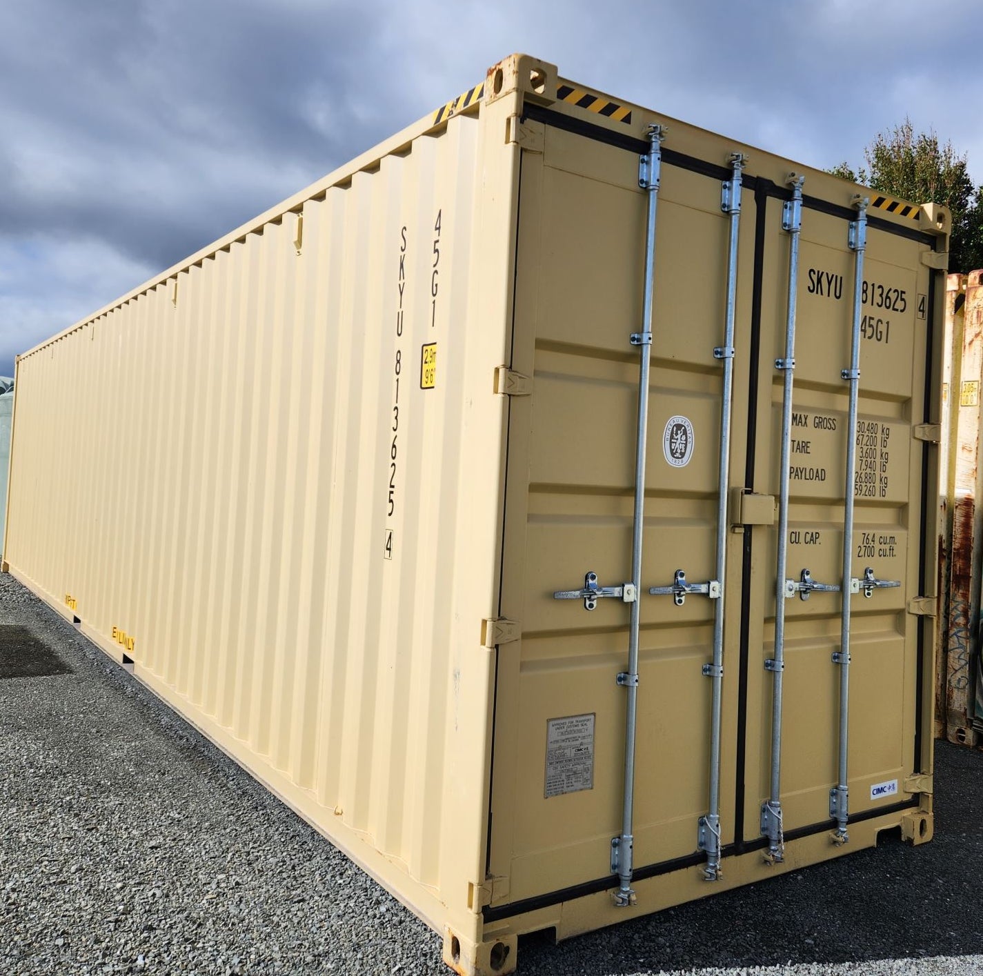 NEW One Trip High Cube 40ft Beige Shipping Container