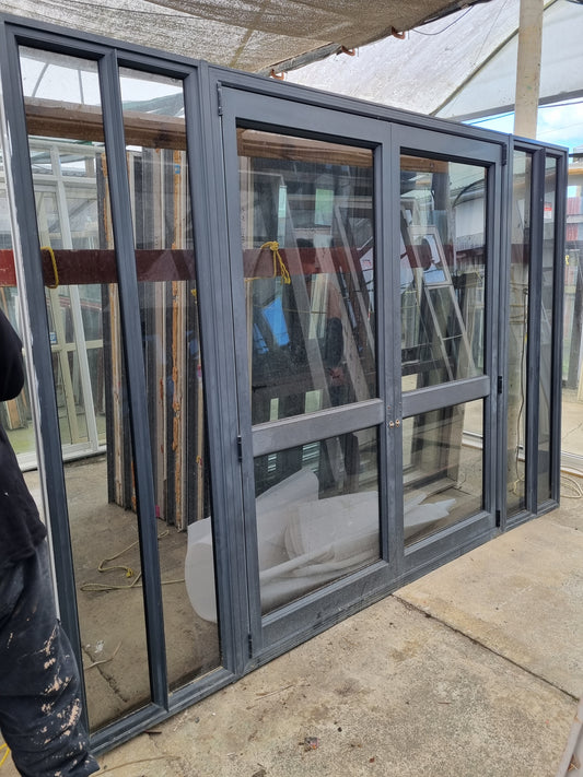 Grey Friars French Door with Fixed Sidelights 2000 H x 2840 W #FDQ6