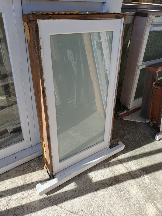 Wooden Frosted Window 1140 H x 620 W #W077