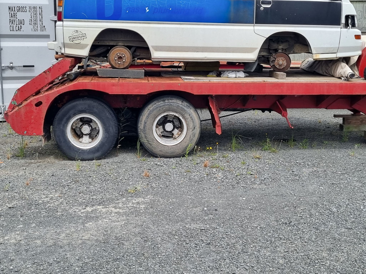 1959 Domett Low Loader Trailer
