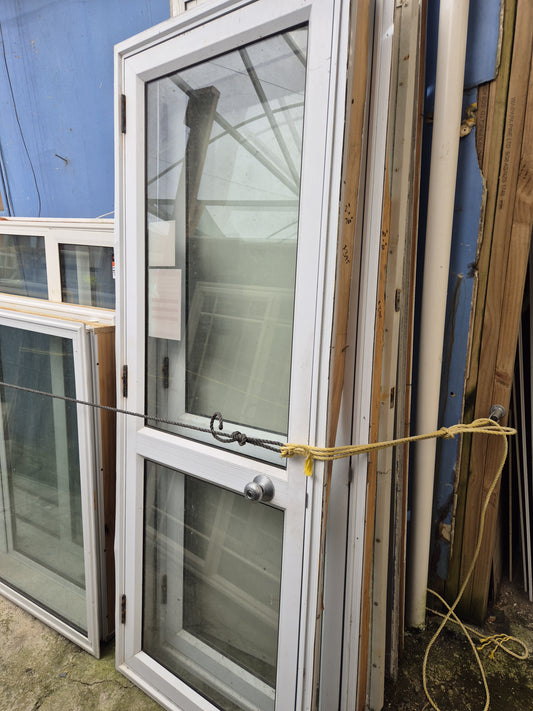 White Exterior door 2 H x 760 W opens outwards #PA1944
